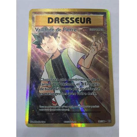 Carte Pokémon Vaillance De Pierre 107108 Ultra Rare Holo Xy12