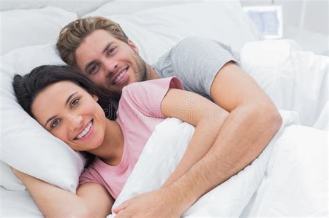 Couple Embracing In Bed Royalty Free Stock Image Image 31669666