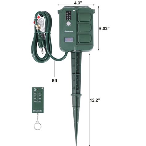 Deciding how bright you'd like an outdoor light to be will make a big difference in the bulb you choose. DEWENWILS Outdoor Power Stake Timer with Photocell Light ...