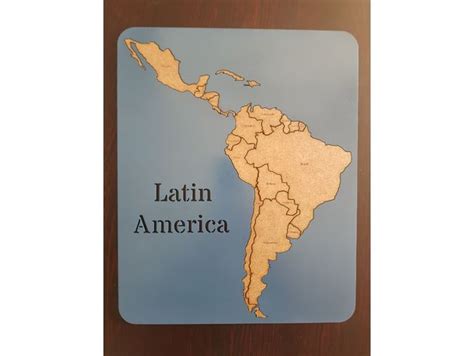 Latin America Map Puzzle By Laserdreams Thingiverse