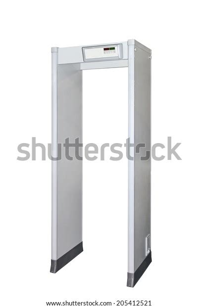 Metal Detector Door Isolated Included Clipping Stock Photo Edit Now