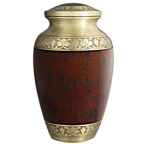 Buy Cremation Urn For Human Ashes Adult Brass Funeral Urn For Women Or Men Hand Engraved