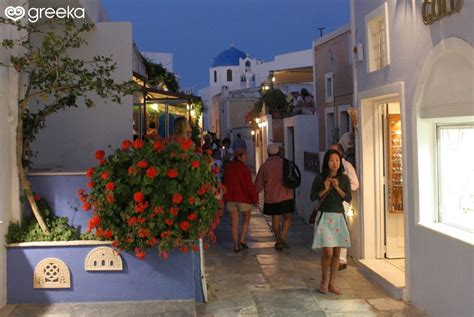 Nikos Nomikos Street In Santorini Greece Greeka