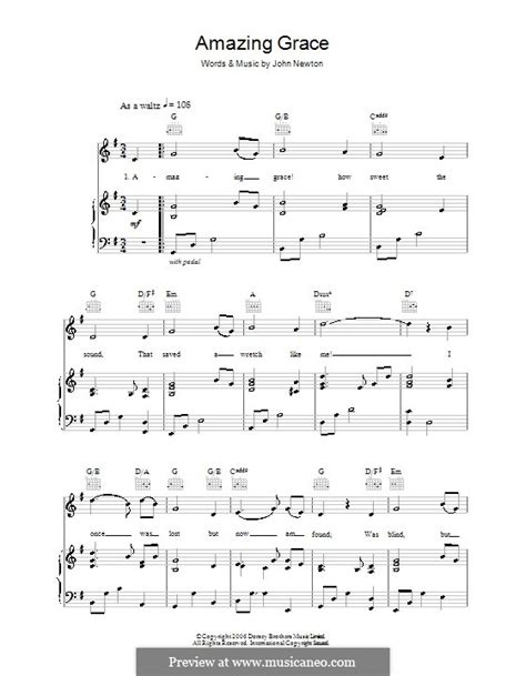 Buy fully licensed online digital, transposable, printable sheet music. Amazing Grace (Printable Scores) by folklore - sheet music ...