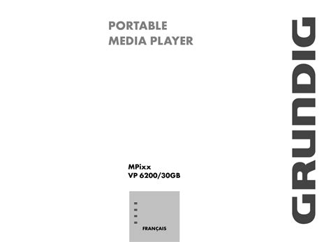 Grundig Mpixx Vp6200 Mode Demploi Manualzz