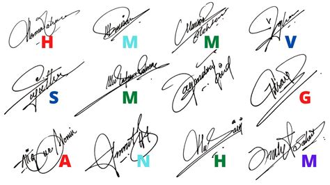 Signature For Alphabets A To Z Best Signature Ideas Signature Style