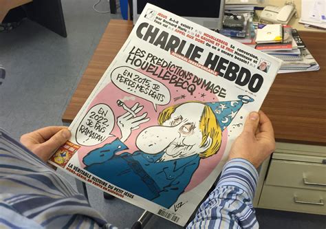 On The Cover Of Charlie Hebdo Michel Houellebecqs Islamophobic Book La Times