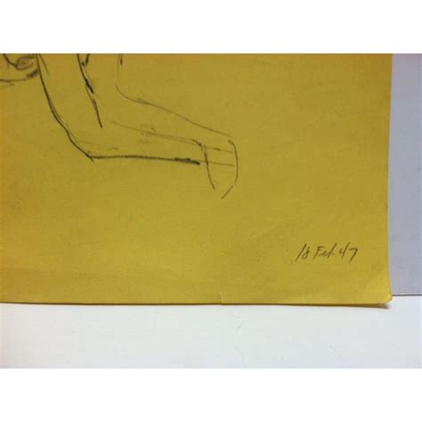 Vintage Original Drawing On Paper Sexy Nude Pose By Tom Sturges Jr 1947 Chairish