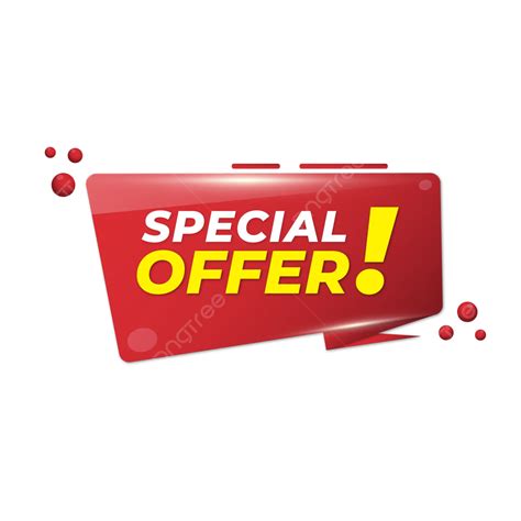 Banner Label Special Offer Red Vector Special Offer Banner Special