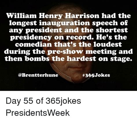 William Henry Harrison Had The Longest Inauguration Speech Of Any