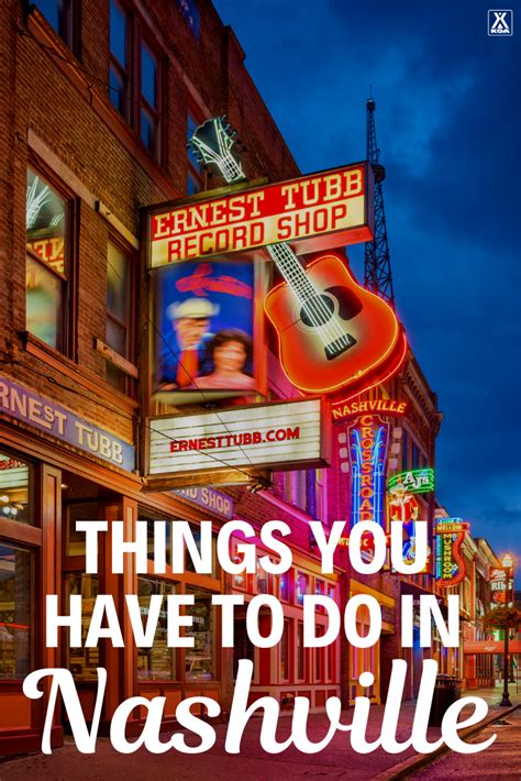The Words Things You Have To Do In Nashville