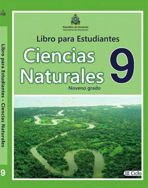 Libro De Ciencias Naturales Noveno 9 Grado Honduras Riset