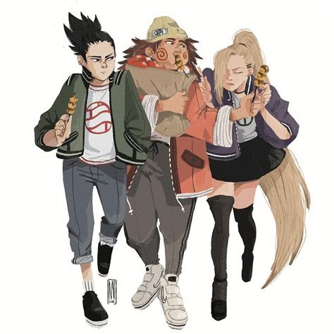 Modern Naruto Main Characters