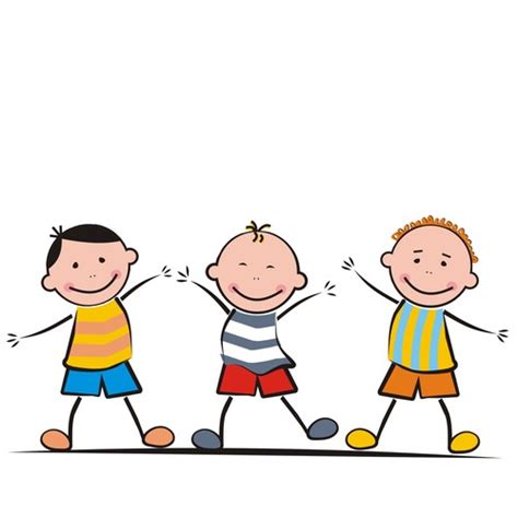 Happy Kids Vector Free Download