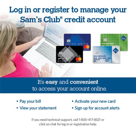 What are the features of myaccountaccess portal? Manage Your Sam's Club Credit Card Account