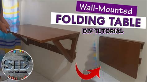 Diy Wall Mounted Folding Table Project 0001 Sid Tv Diy Tutorials