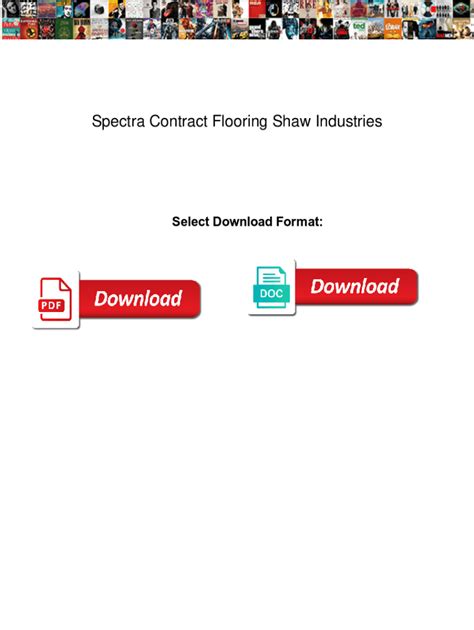 Fillable Online Spectra Contract Flooring Shaw Industries Spectra