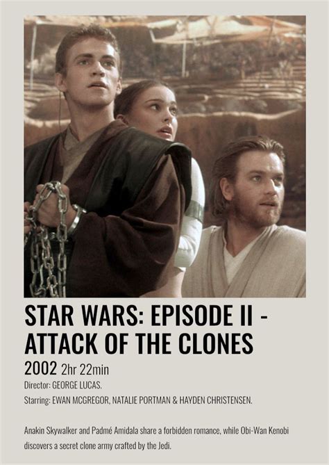 Star Wars Episode Ii Attack Of The Clones 2002 In 2021 Star Wars