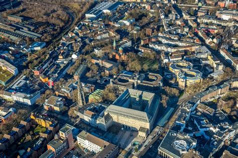 Bochum Von Oben Gebäude Der Stadtverwaltung Rathaus Der