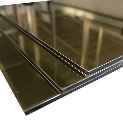 Mm Pe Coated Mirror Finished Alucobond Aluminum Composite Panel