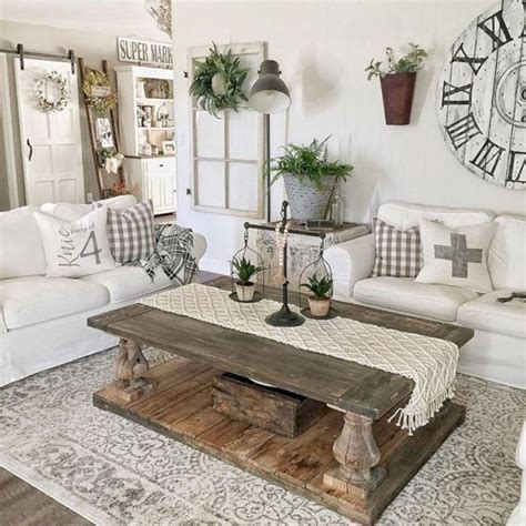 If your living room, family room, or sitting room is cramped and cluttered, the last thing you'll want to do is choose strategic furniture and decor that accommodates your smaller space and helps you achieve the 30 genius decorating solutions for small kitchens. 51 Rustic Farmhouse Living Room Design and Decor Ideas ...