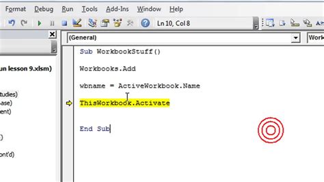 Excel Vba Basics 13 Switching Between Workbooks Dynamically Create