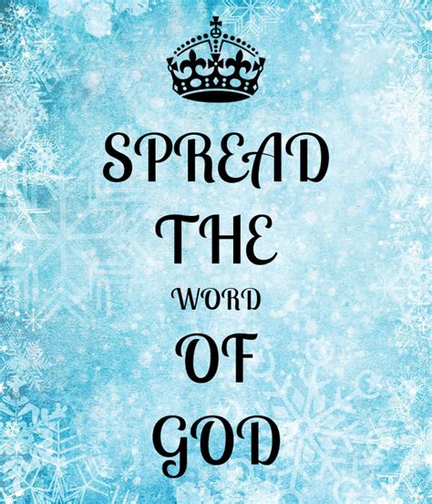 Spread The Word Of God Poster Jhsdgu Keep Calm O Matic
