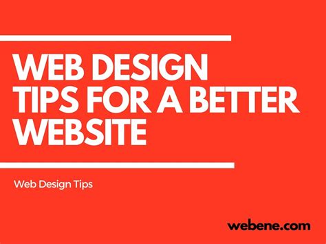 Web Design Tips For A Better Website