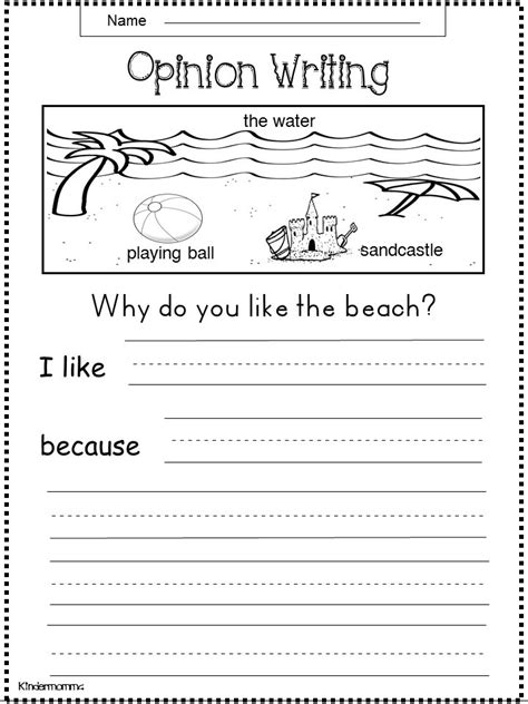 Free Summer Opinion Writing