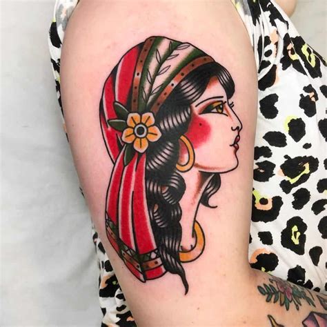 Top 109 Best Gypsy Tattoos - [2021 Inspiration Guide]
