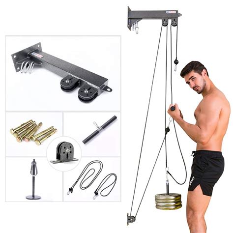 Buy Fitness Cable Pulley System Diy Pulley Cable Machine Attachment