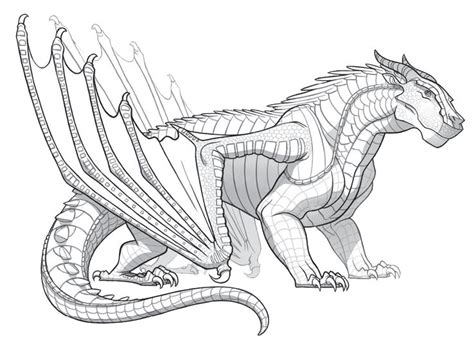 Nightwing Wings Of Fire Coloring Pages KirateGates