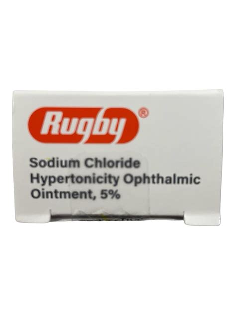 Rugby Sodium Chloride Hypertonicity Ophthalmic Ointment 5 2 Pack 35 G Each Ebay