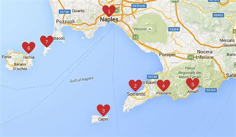 Printable Map Of Amalfi Coast