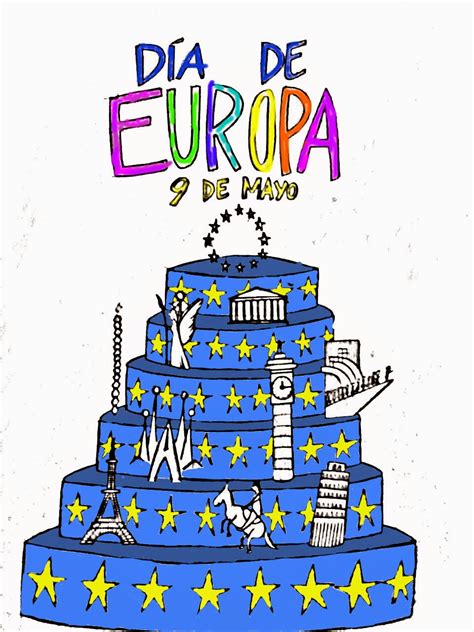 Comiéndonos Europa Color al cartel para celebrar el día de Europa