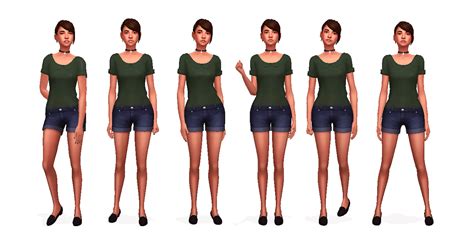 Sims 4 Mm Cc Ingame Maxis Match Girl Poses Polka Dots People