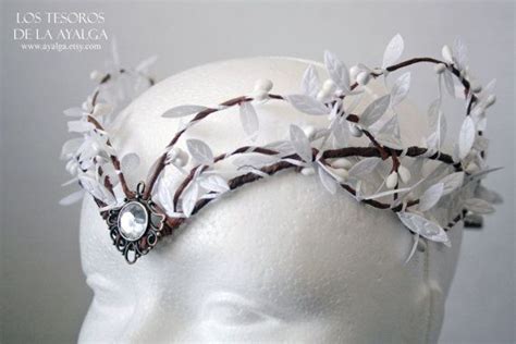 Woodland Elf Tiara Elven Headpiece Fairy Crown Festival Etsy Bride