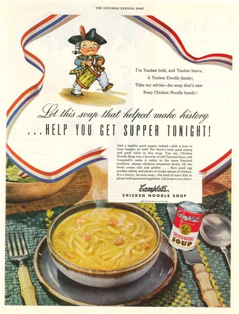 1949 Campbells Chicken Noodle Soup Vintage Ads Popsugar Food Photo 7