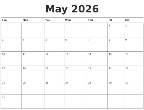 June 2026 Calendars Free