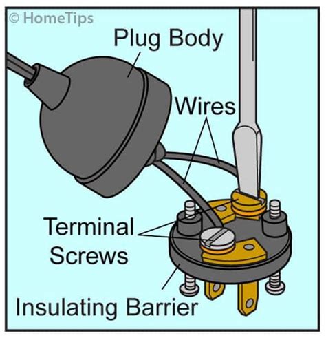 Extension Cord End Replacement Diagram