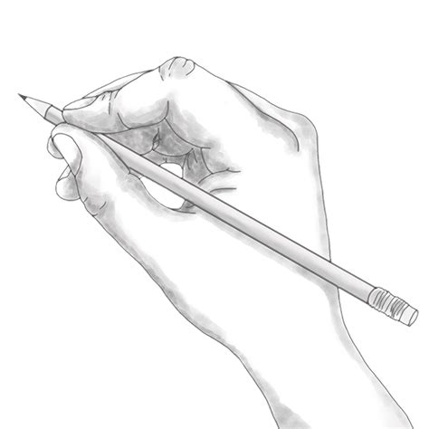 Download Hand Pencil Holding Royalty Free Stock Illustration Image