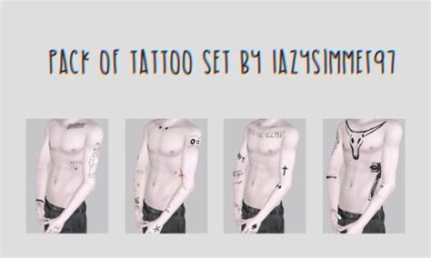 Pin By U On The Sims 3 Cc Tattoos Tattoo Set Sims 3 Sims