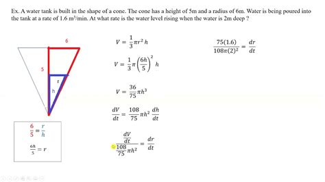 Related Rates Cones Youtube