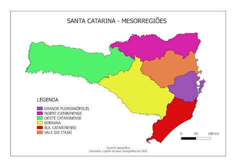 Mapas Para Colorir Santa Catarina