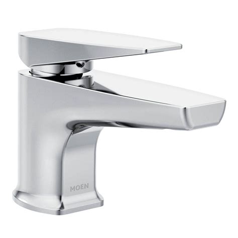 Complies with americans with disabilities act (ada) specifications. MOEN Via Single Hole 1-Handle Bathroom Faucet in Chrome ...