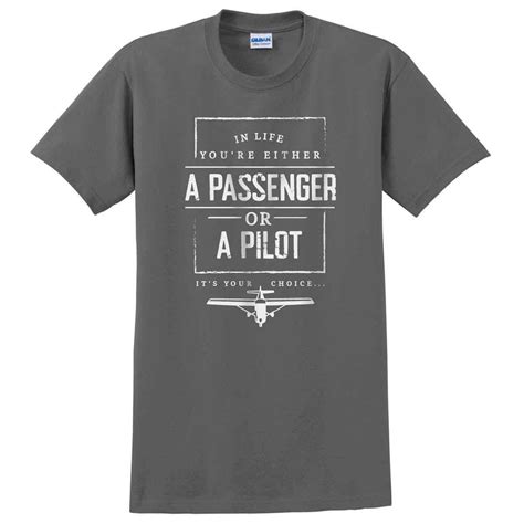 Passenger Or Pilot T Shirt From Sporty S Pilot Shop