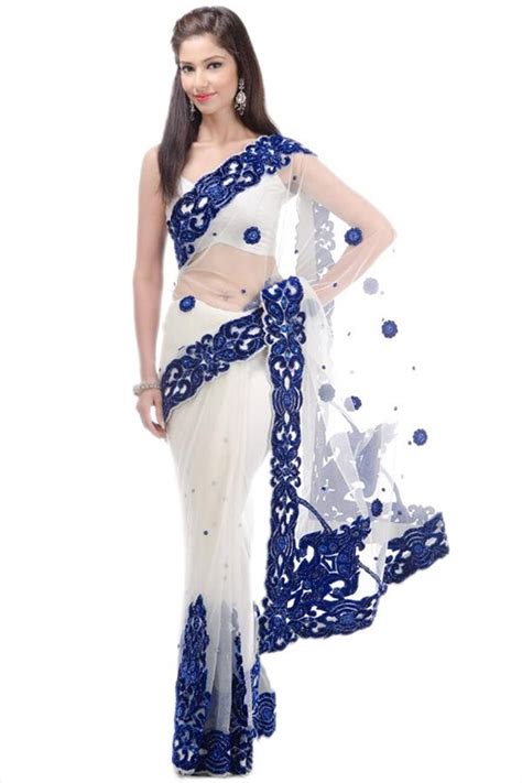 Latest Desigsn White Net Saree Collection Latest Fashion Styles