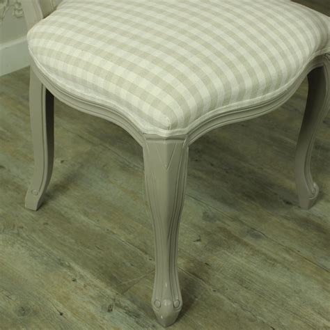 While some of our wooden chairs feature padded seats, others don't. Large Grey Dining Table with 6 Padded Dining Chair ...