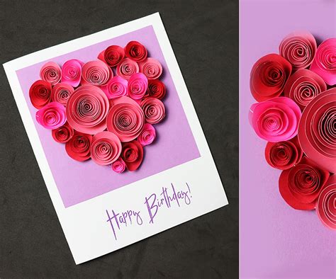 Designcap anniversary card maker helps you create perfect anniversary greeting cards or anniversary invitation cards easily and quickly for free. Beautiful Birthday Greeting Card Idea | Pop Up Rose Heart | DIY Birthday Card : 5 Steps ...