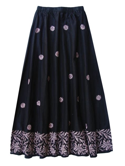 ILA Pure Cotton Hand Embroidered Skirt in 2020 | Hand embroidered skirt, Embroidered skirt 